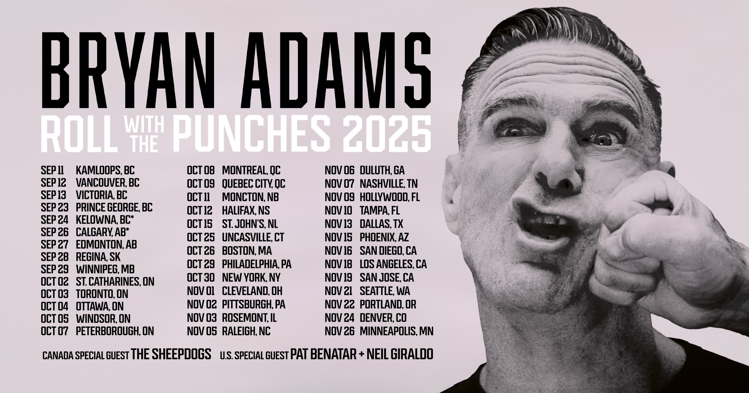 Bryan Adams Announces North American Tour Dates As Part Of