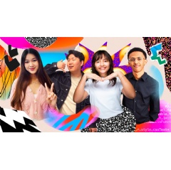 From left to right: Marina Lee, Taiki Hamamoto, Luciana Ortiz Nolasco, and Nahom Worku are four of this year’s Swift Student Challenge winners.