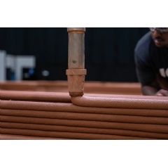 ICON’s next generation Vulcan construction system 3D printing a simulated Mars habitat for NASA’s Crew Health and Performance Exploration Analog (CHAPEA) missions.
ICON