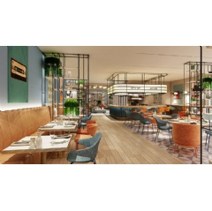 Design Rendering of Holiday Inn Express Generation 5 EXPRESS Caf & Bar