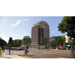 Exterior rendering of voco hotel London  Waterloo and Hotel Indigo & Suites London  Waterloo