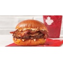 Tim Hortons introduces the new Supreme Stack sandwich, served hot out of the oven and stacked high with seasoned steak and double smoked bacon
