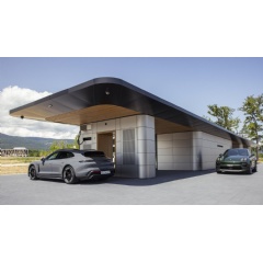 Taycan Sport Turismo, Macan, Porsche Charging Lounge, Nyon, Switzerland, 2025, Porsche AG