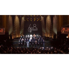 All Ballon d’Or nominees on stage during last year’s Ballon D’Or Ceremony at Théâtre du Châtelet in Paris, France. (Photo by l’Equipe)