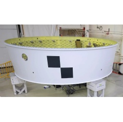 
The Artemis II Orion stage adapter, built at NASAs Marshall Space Flight Center in Huntsville, Alabama.
NASA