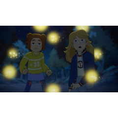Daphne Grimm (voiced by Leah Newman) and Sabrina Grimm (voiced by Ariel Winter) in “The Sisters Grimm,” premiering October 3, 2025 on Apple TV+.