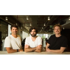 Clubbis Founding Team: Joo Macedo (COO), Marcos Adler (CEO), and Alexander Farber (CTO)