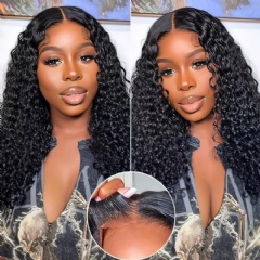 Jerry Curly Bleached Knots Put On and Go Wig