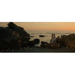 Lilly Englert (Mia) and Francesco Leone (Nino) find romance in a scene from “Sicilian Holiday,” directed by Michela Scolari. Cinematographer: Massimiliano Trevis.