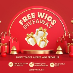 March Free Giveaway In Klaiyi Store