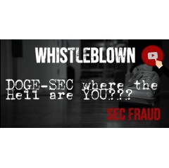 Watch 2 minutes of compelling video with J.K. the whistleblower, his insight is remarkable. Visit www.SECwhistleblown.com